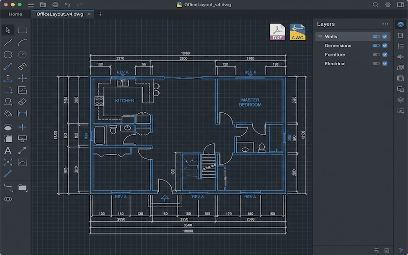 cadR PRO Version Interface